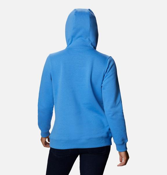 Columbia Logo Hoodies Blue For Women's NZ52017 New Zealand